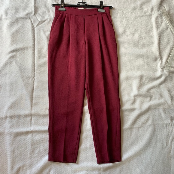 Babaton Cohen Pant, Size 00, Merlot - Picture 1 of 11